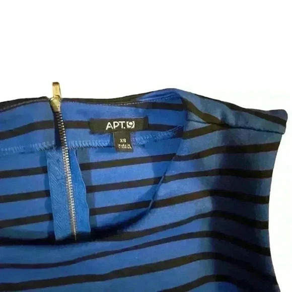 Apt 9 blue and black tank with zipper back. Xs - Picture 3 of 3